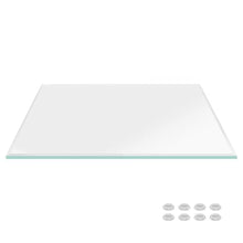 Ultra Clear Glass Table Top 36x60 Inch Rectangle - Low Iron Tempered Glass 1/2 Inch Beveled Edge - Replacement for Dining Patio End Tables - Durable Table Protector