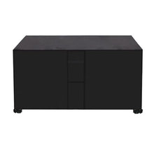 Outdoor Patio Furniture Cover 420D Oxford Cloth, Patio Bistro Cover Waterproof Windproof and Dustproof with Drawstring and Handles, with Air Vent and Windproo(Size:210*140*80cm/83*55*32in,Color:Black)