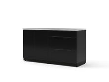 NewAge Products Classic Series 2PC Aluminum Black · Tempered Glass Door Modular Outdoor Kitchen Set - 24" D x 64" W x 36.5" H
