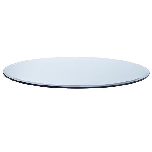 45" Round 1/4" Thick Glass Table Top with Flat Polished Edge and Tempered