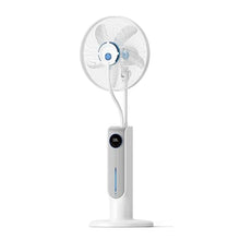 WNGJZZYC Pedestal Misting Fan with Remote Control, Outdoor Oscillating Fan, 33ft Air Supply, with 3 Speeds, Timer, for Bedroom, Living Room, Office(White)