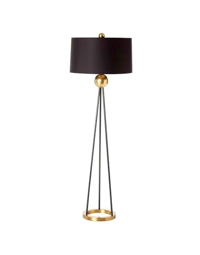GTEFSWS Black Tripod LED Floor Lamp for Living Room and Bedroom