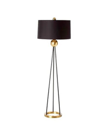 GTEFSWS Black Tripod LED Floor Lamp for Living Room and Bedroom