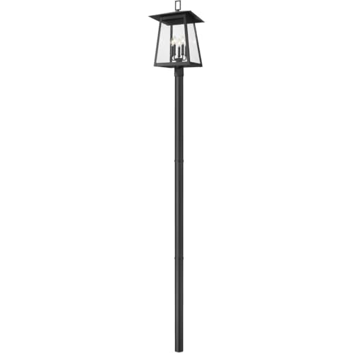 Z-Lite 5015PHXLR-5009P96 Rainer 5 Light 122" Tall Post Light - Black