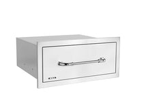 Bull Outdoor Products Premium Components for Outdoor Kitchen BBQ Island Large Single Drawer with Reveal