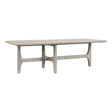 Kosas Home Dawn Rectangle Teak Wood Outdoor Coffee Table in Matte Gray