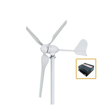 Wind Turbine Generator 2000w Horizontal Wind Turbine Generator 3 Blades 12V 24V 48V Alternative Energy Generator MPPT Controller - Onshore Wind(Hybrid Contorl,3_24V_1500W)