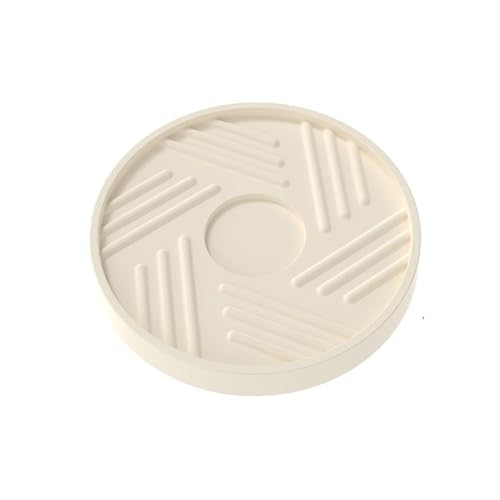 ZHONGCHENGWU Plant Saucers 2Pcs Plant Caddy with Wheels, Indoor Outdoor Round Plastic Planter Roller Base