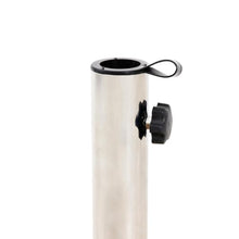 OROTLECT Heavy Umbrella Base With Wood, Stainless Steel Tube And Concrete, 1.57/1.77 Inch Pole Compatible, Look 30 Lbs Stand, Tube, 17.67" X 16.87