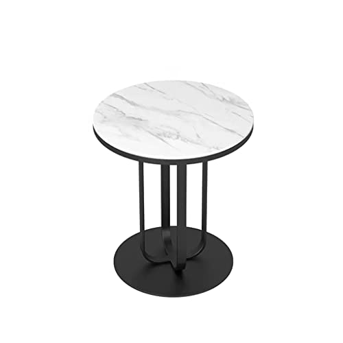 NRFJFOP Sofa Side Table Small Coffee Rock Slab Round Living Room Sideboard Household