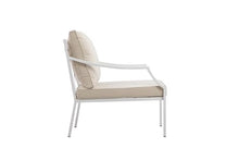 Pemberly Row 4-Piece Modern Outdoor Sofa Set, Aluminum Frame, White Finish, Includes 2 Chairs, 1 Sofa, 1 Coffee Table with Tinted Glass, Fade Resistant, Built for Patio or Backyard Lounge Spaces