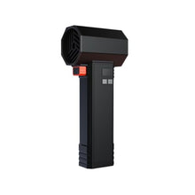 Handheld Turbo Jet Blower, Electric Air Blower, 4 Speed 1600g Thrust, with Led Display & Light for Patio Cleaning Snow Removal