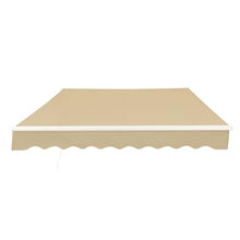 ALEKO Electric Patio Awning Caribbean White Frame 16x10 Sand Beige