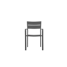 Pemberly Row 34" Aluminum Patio Dining Chair Set of 6 Grey