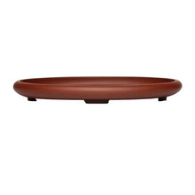 OREKPOT Plant Trays Large Purple Sand Clay Plant Saucer, Elliptical Flower Pot Pallet for Indoor Outdoor Flower Pots Saucers，X Large