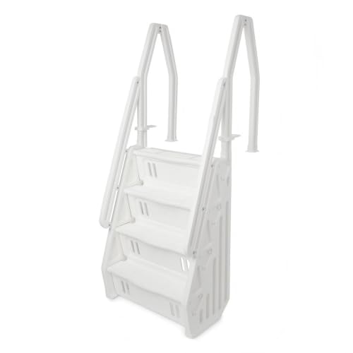 Adjustable Above Ground Ladder for 46 to 60-inch Wall Height Pools