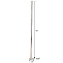 8FT Shade Sail Pole, Heavy Duty 304 Stainless Steel Sun Shade Sail Pole with Base Plate, Adjustable Triangular Ring Clamp System, Shade Sail Support Post Kit for Patio, Garden, Deck, Backyard