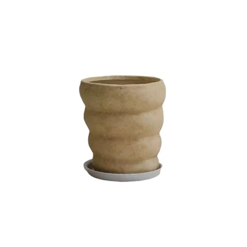 Flowerpot Clay Simple Pine Large Planter Living Room Indoor Floor Style Planting Tree Pot Garden Pots (Large)