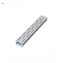ZGLINMZ Outdoor Trench Drainage System with Metal Grate Plate Driveway Concrete Shower Rain Gutter Floor Drainage Channel Channel Drain for the Bathroom, the Driveway