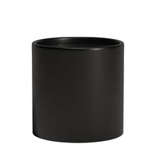 DTY Mount Powell 19.7" D x 19.7" H (Pot Opening 15.7") Fiberstone Cylindrical Planter with Drainage Hole, Weather Resistant for Indoor & Outdoor Use, Includes 2 Extra Coco Mats - Black, Jumbo