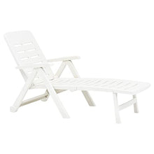 Beach Chair Lounge Chair Cover Sun Lounger Pool Sun Lounger Suitable for Beach Hotel Holiday Folding Sun Lounger Plastic White (White 28.3" x 74.4" x 37.8" (W x D x H))