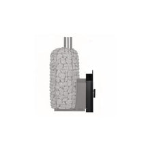 HUUM Mounting Collar, Mounting Collar for HIVE Flow Mini LS Sauna Stoves, Small (Black Steel)