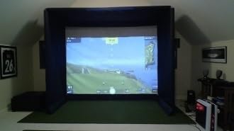 SPECTRUM GOLF SIMULATORS Golf Cage Padded DIY Premium Poly Spacer Golf Screen US Made 120 x 108 x 60