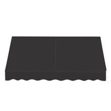 Awntech 7' Dallas Retro (88.5"-16"-30") Straight Slope Fixed Awning with Anodized Arms, Black