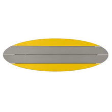 Bahia Verde Shoreline Surfboard Bar-Height Table, Cove Gray/Sunbeam Yellow
