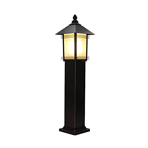 KADELONG External Waterproof Lawn Lights E27 Outdoor Floor Mount Lighting Fixture Villa Garden Waterproof Path Lights Outdoor Landscape Porch Patio Waterproof Yard Lamps H31.52in,Chandelier Lighting