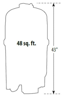 48 Sq. Ft. In-Ground Swimming Pool Filter for Waterway Crystal Water