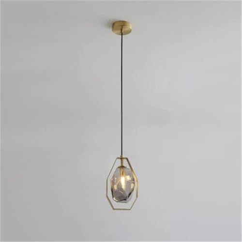 Classic Glass Pendant Light Fixture - 77cm Long Plate Chandelier with