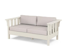Martha Stewart by POLYWOOD® Acadia Deep Seating Loveseat in Sand/Dune Burlap