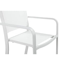 Benzara Keli 44 Inch Set of 6 Bar Stools White Aluminum