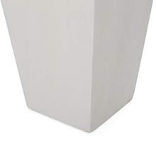 Christopher Knight Home Victor, White Outdoor Modern Large and Medium Cast Stone Planter Set