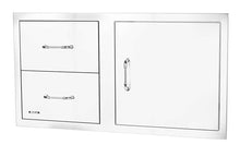 Bull Outdoor Products Premium Components for Outdoor Kitchen BBQ Island 38" Door/Drawer Combo with Reveal