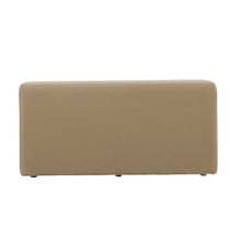 FDP 36" Square Oversized Outdoor Ottoman Featuring Sunbrella Fabric - Weather-Resistant, Fade-Resistant, Fully Assembled Patio Furniture for Backyard or Poolside Seating, 18" H - Spectrum Sand