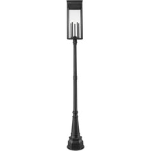Z-Lite 5018PHXLR-564P-BK Nova - 5 Light Outdoor Post Mount-117 Inch Tall and 14.25 Inch Wide