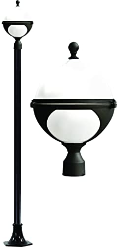 DABMAR LIGHTING Natalie Post LED Light Fixture 9W Black
