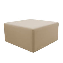 FDP 36" Square Oversized Outdoor Ottoman Featuring Sunbrella Fabric - Weather-Resistant, Fade-Resistant, Fully Assembled Patio Furniture for Backyard or Poolside Seating, 18" H - Spectrum Sand