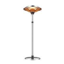 Outdoor Patio Heaters, Electric Outdoor Heater with Base, Tip-over Protection, Adjustable Height, Waterproof Garage Heater for Balcony Courtyard Gazebo Garden
