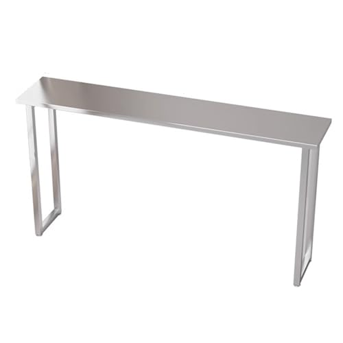 Bar Table, Stainless Steel 41.3" Height Pub Table, High Top Table Rectangular Bar Table Console Table Dining Coffee Table, for Porch, Garden, Balcony, Indoor, Outdoor, Easy to Set Up ( Size : L-78.7in