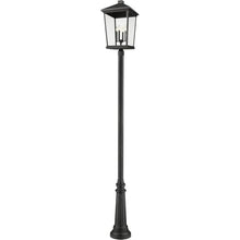 Z-Lite 4 Light Outdoor Post Mounted Fixture 568PHXXLR-511P-BK