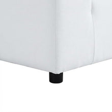 Outdoor Escape White Outdoor Patio Loveseat with Cushions, Fabric, Contemporary Stylish Frame, Comfortable Seating, Modern Furniture for Outdoor Spaces