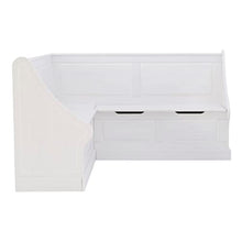 Linon Harris White Corner Breakfast Nook