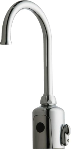 Chicago Faucets: 116.432.AB.4T - HyTronic BLE Gooseneck Deck DC Ext Mix