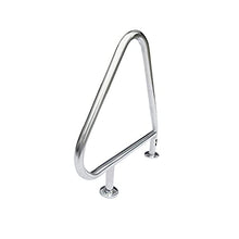 Swimming Pool handrails Triangular Stainless Steel Pool handrails are Suitable for Swimming Pools with Indoor and Outdoor Swimming Pool Steps Water Parks etc. 1 PCS (Silver 81cm)