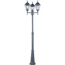 Maxim Traditional 3 Light Outdoor Pole/Post Mount Black 24" Wide x 100" High