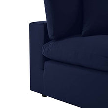 Modway Commix Outdoor Patio Sunbrella® Sectional Sofa Corner Chair in Navy
