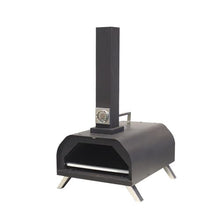 Yioryo 11 Inch Outdoor Pizza Oven - Wood Pellet Outdoor Pizza Oven with Intergrated Thermometer, Pizza Oven Outdoor, Portable Stainless Steel Pizza Oven